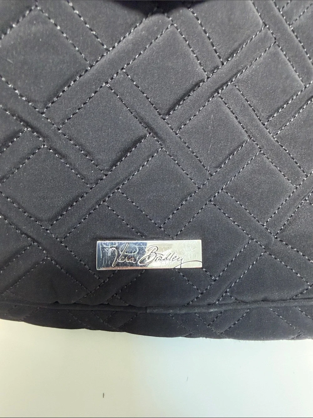 Vera Bradley Black Quilted Laptop Bag